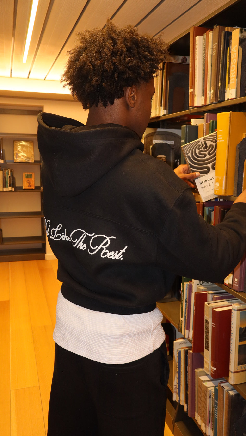 "The Art of Peace" Cropped Zip Up