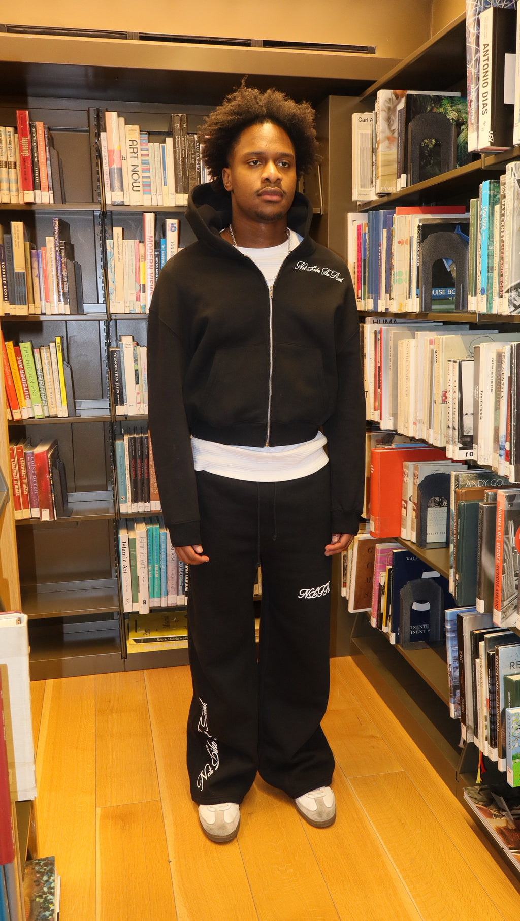 "The Art of Peace" Cropped Zip Up