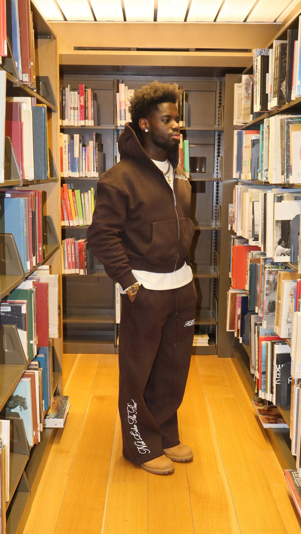 "The Art of Peace" Cropped Zip Up