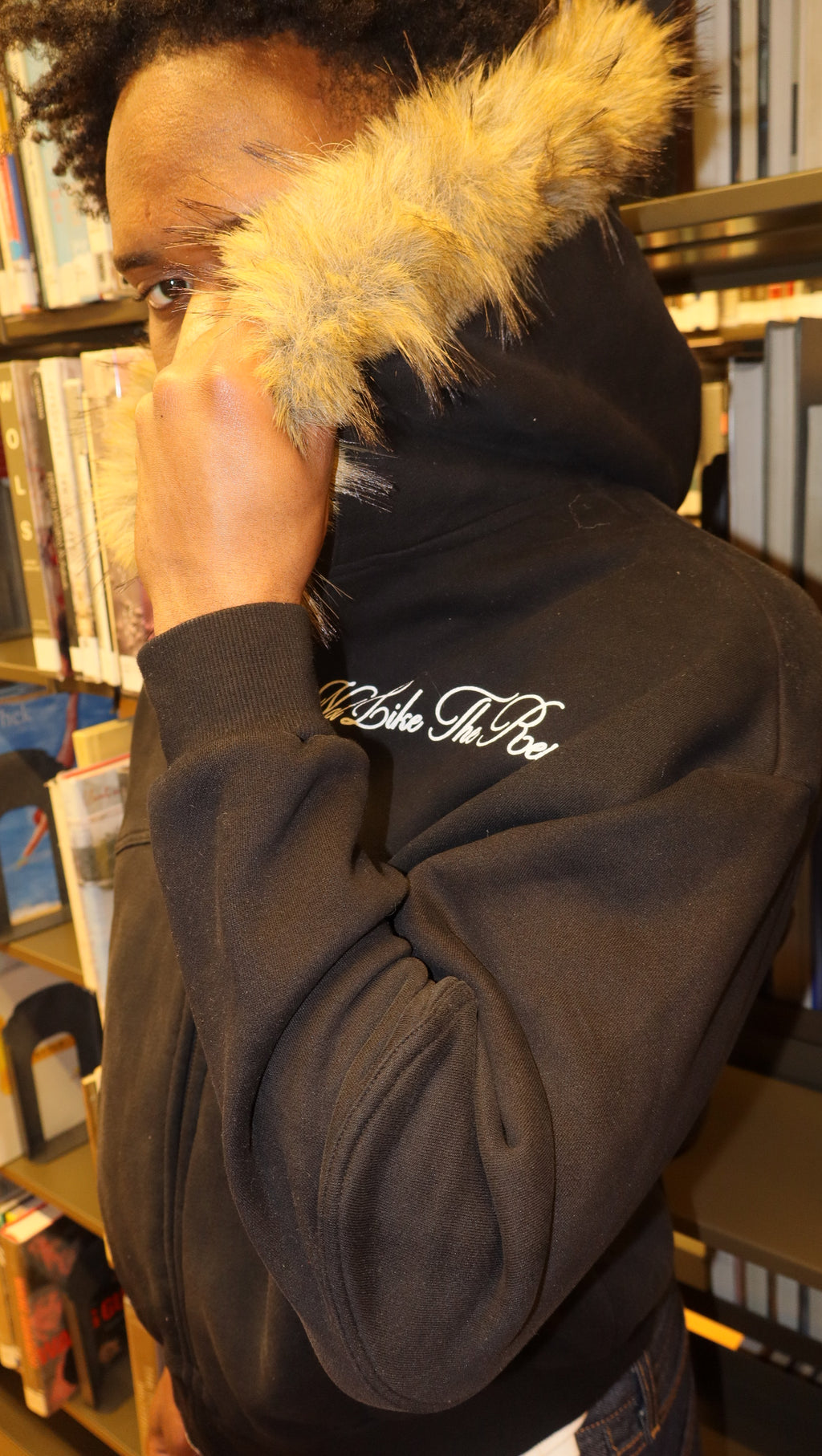 "The Art of Peace" Fur Lined Zip Up
