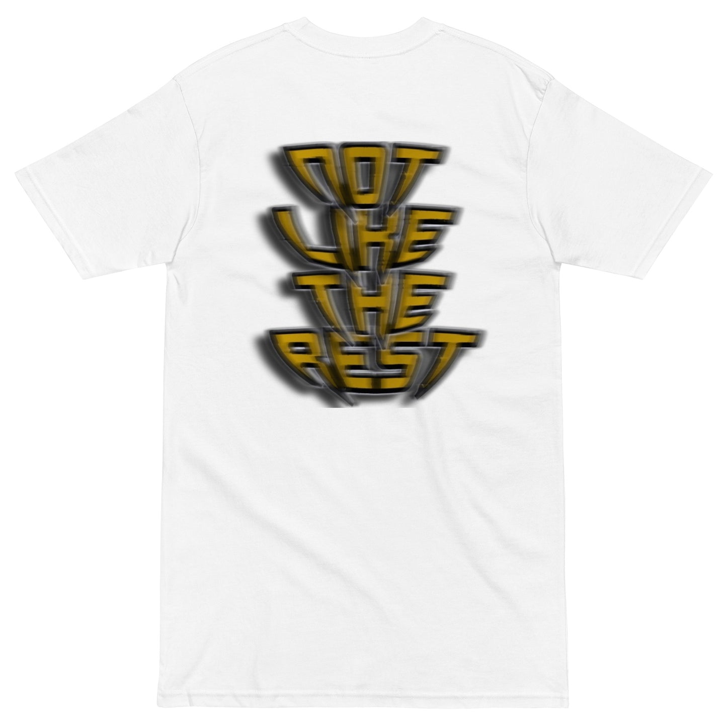 NLTR YELLOW PREMIUM "BLUR LOGO" TEE